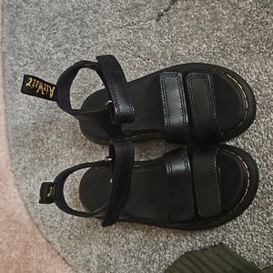 DR Marten Toddler Black Sandals 11